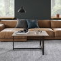 Hanah Home Merideths Mesa de Centro Industrial Nogal y Negro